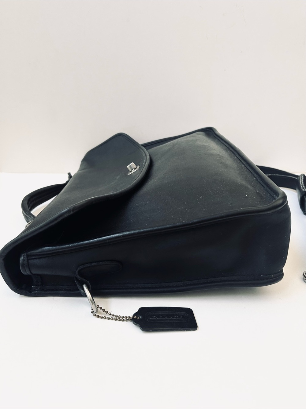Classic Coach Black Leather Briefcase with Removable Strap EC - Picture 6 of 14